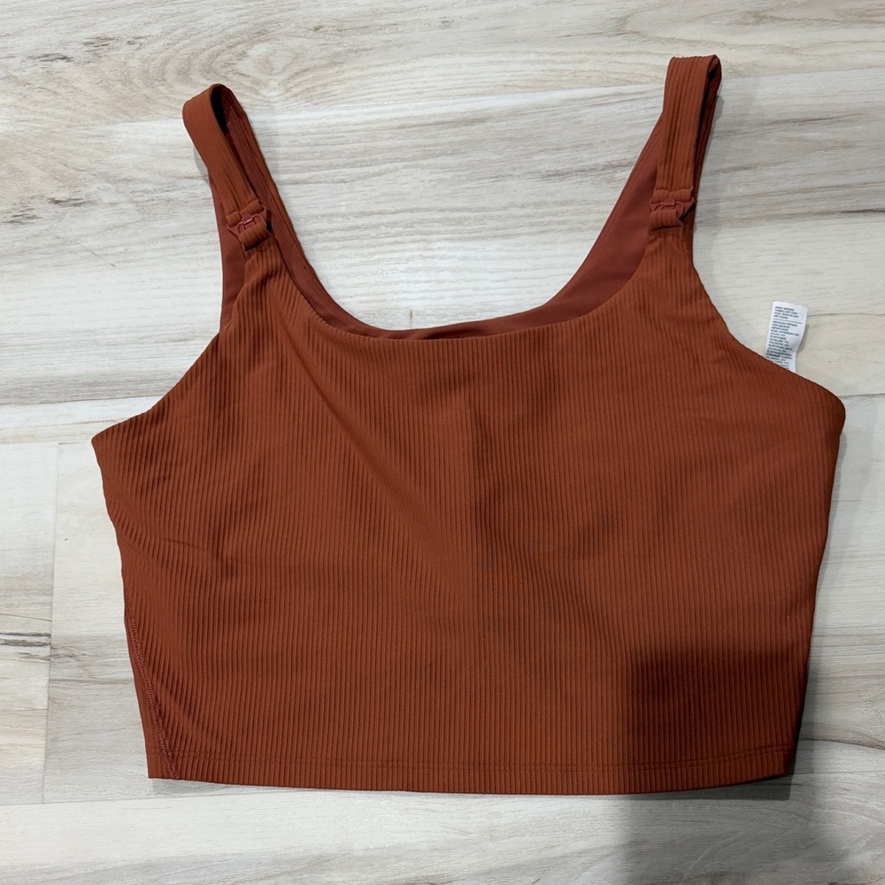 Old Navy Active Nursing Bra. Burnt Orange ribbed